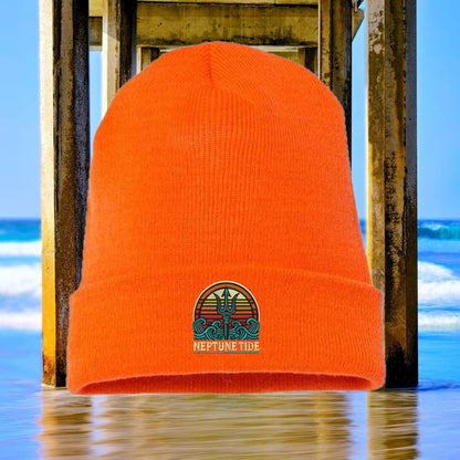 Trident Sunset Cuffed Beanie