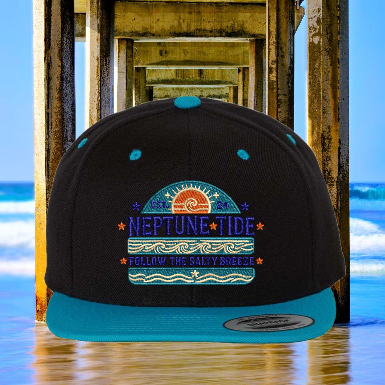 Salty Swell Flat Brim - Snapback