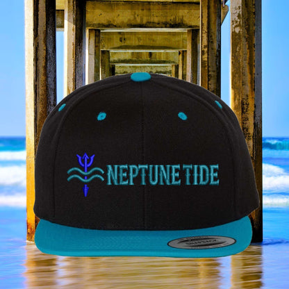 Ocean Depths Trident Flat Brim - Snapback