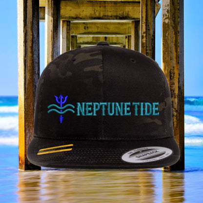 Ocean Depths Trident Flat Brim - Snapback