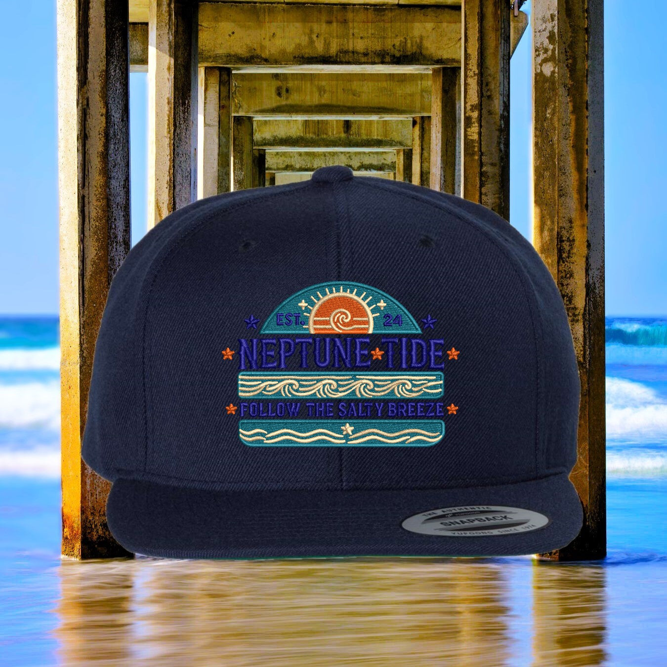 Salty Swell Flat Brim - Snapback