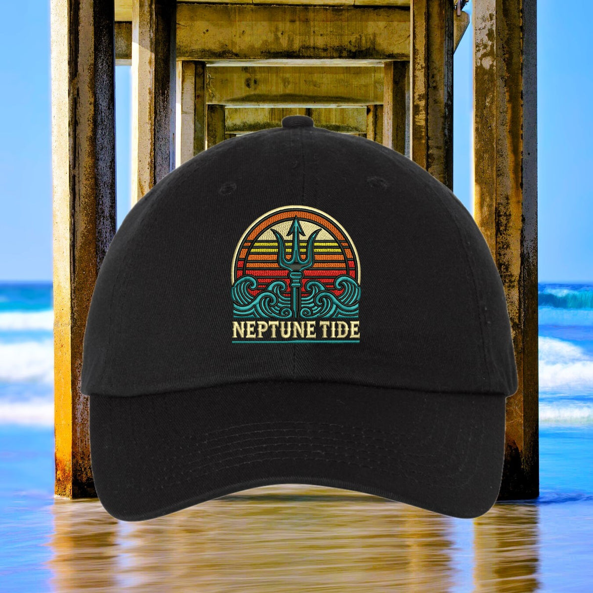 Trident Sunset Dad Hat - Strapback