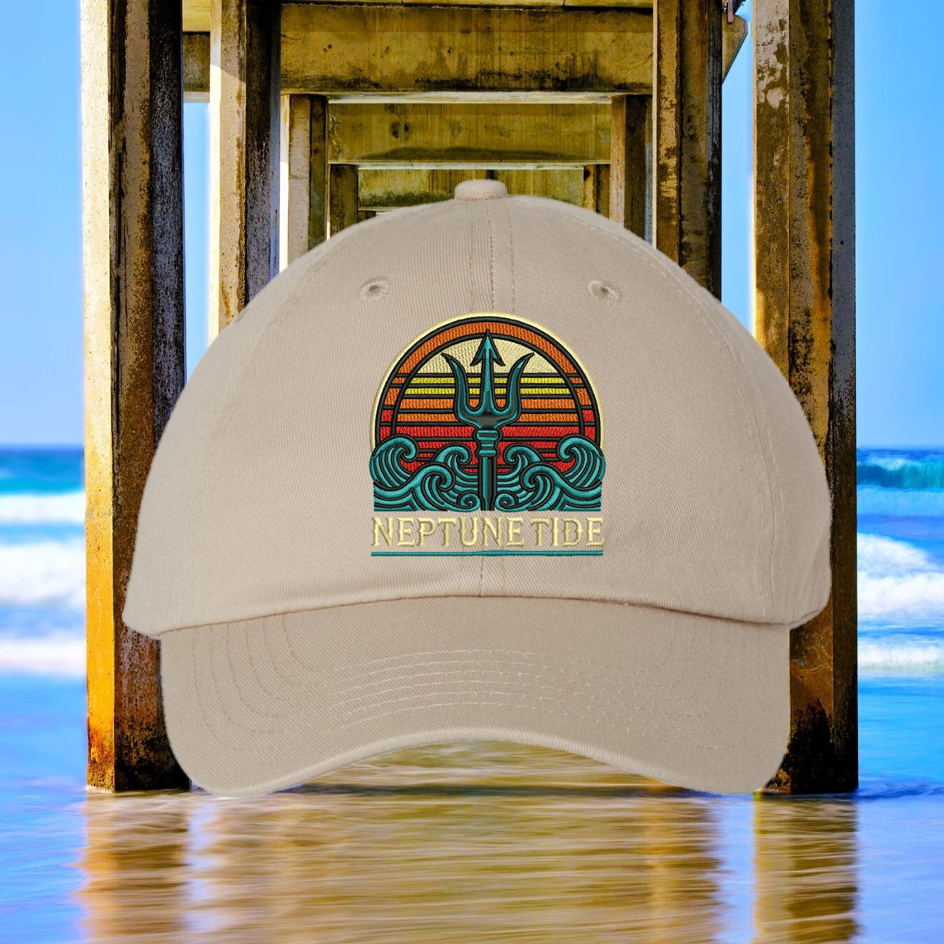 Trident Sunset Dad Hat - Strapback