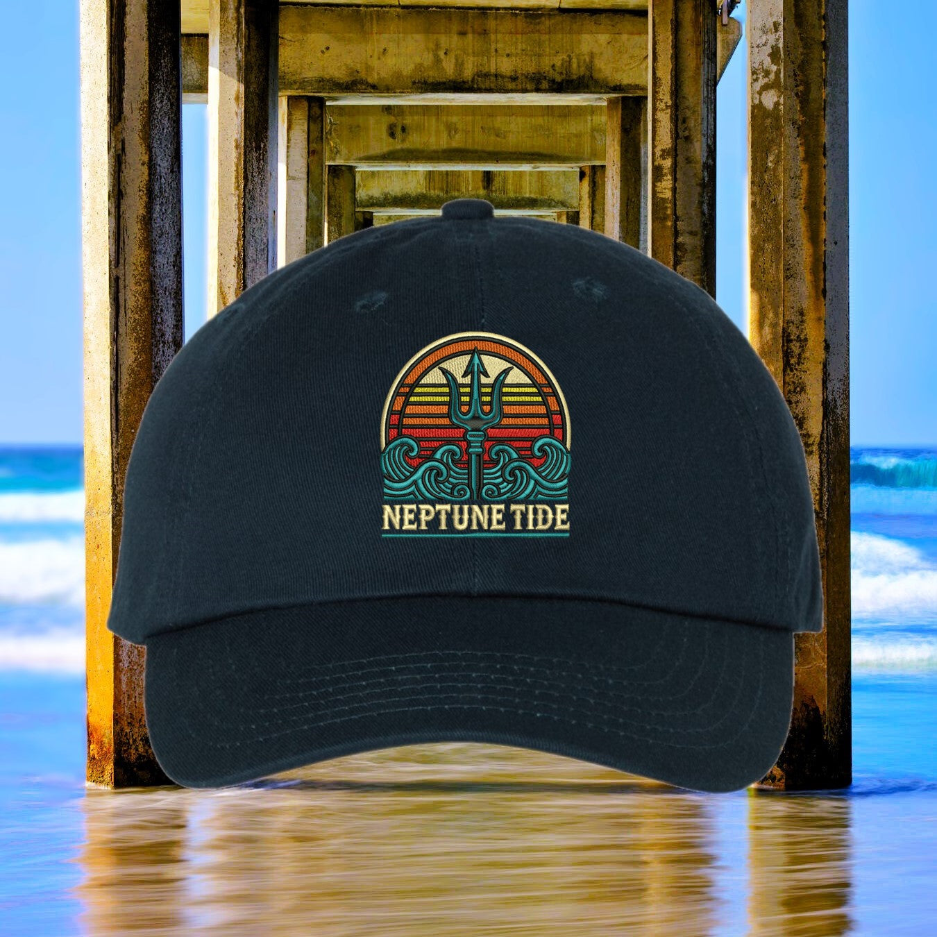 Trident Sunset Dad Hat - Strapback